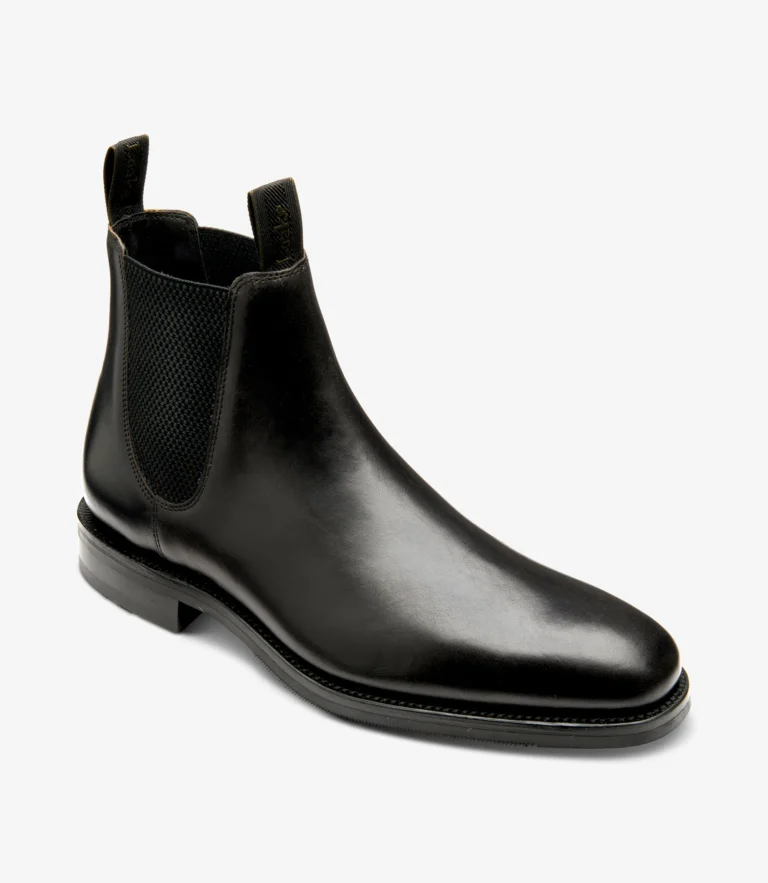Loake Emsworth Black Calf Leather