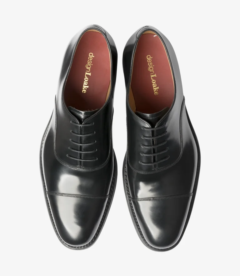 Loake Finsbury Black Polished