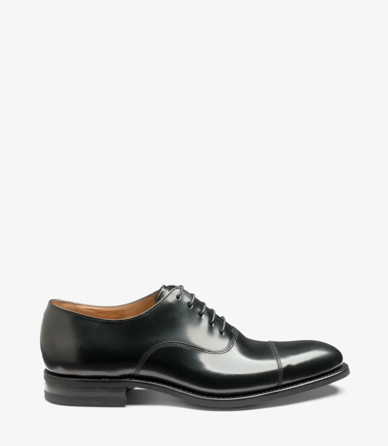 loake Finsbury Black Polished