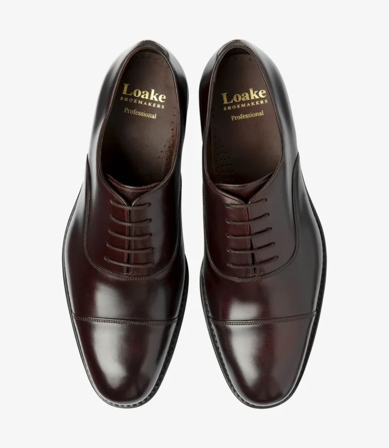 Loake Finsbury Dark Brown Waxy Calf Leather