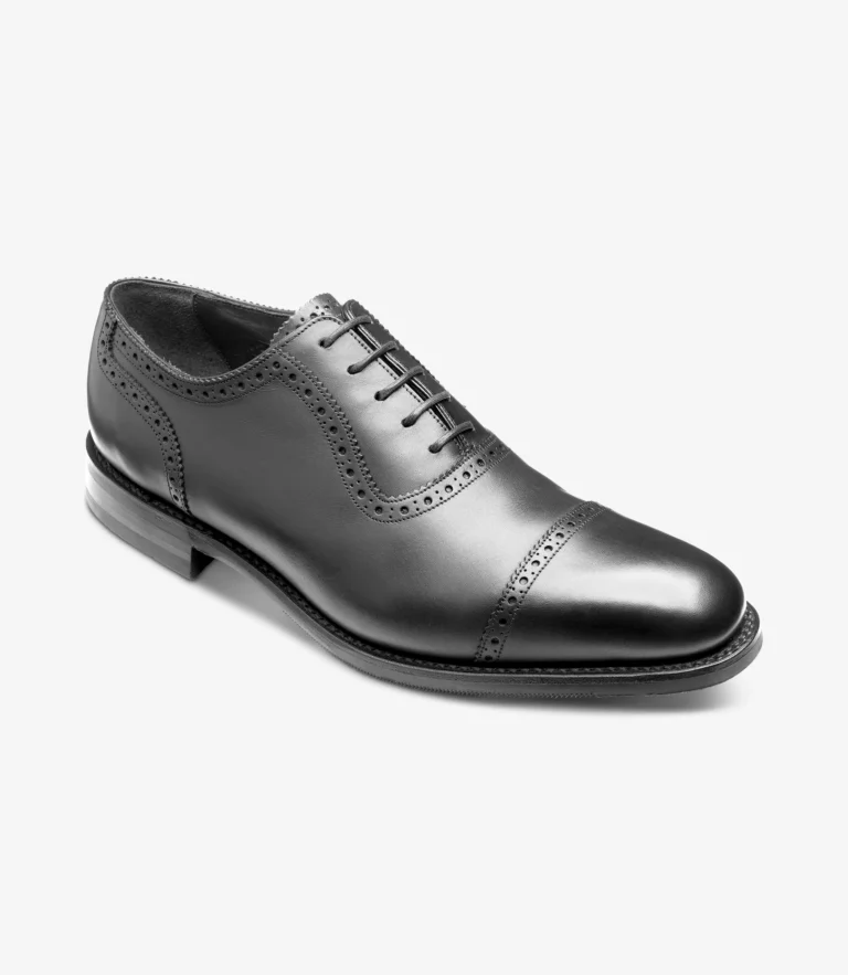 Loake Fleet Black Calf Leather