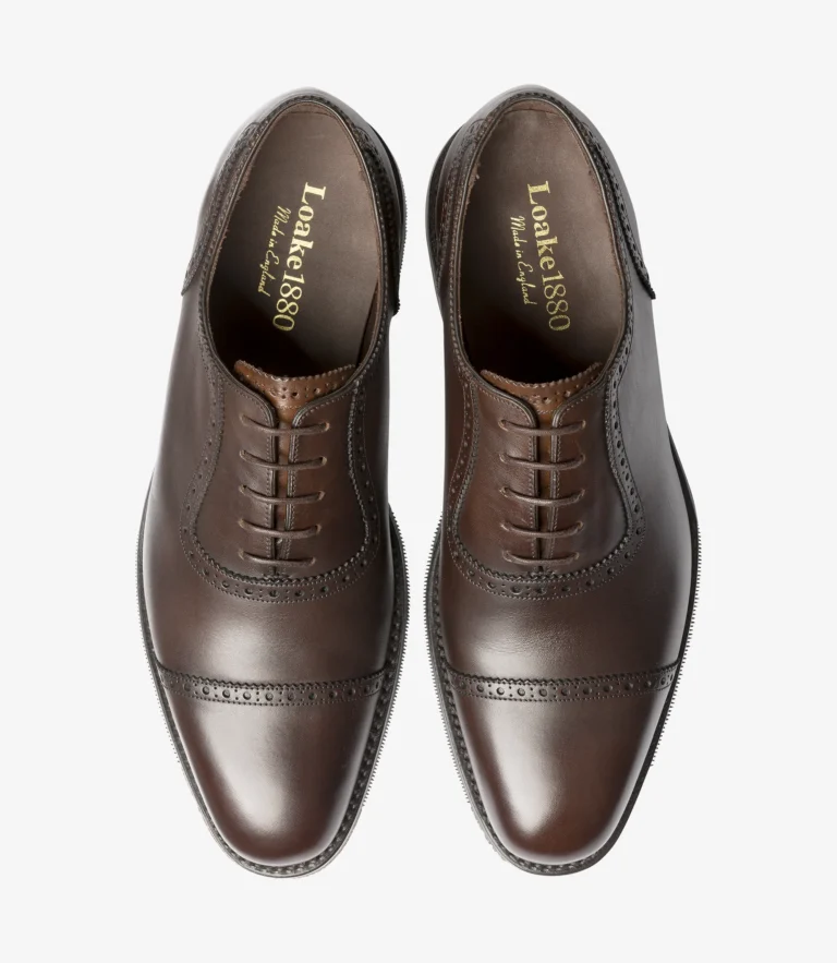 Loake Fleet Dark Brown Calf Leather