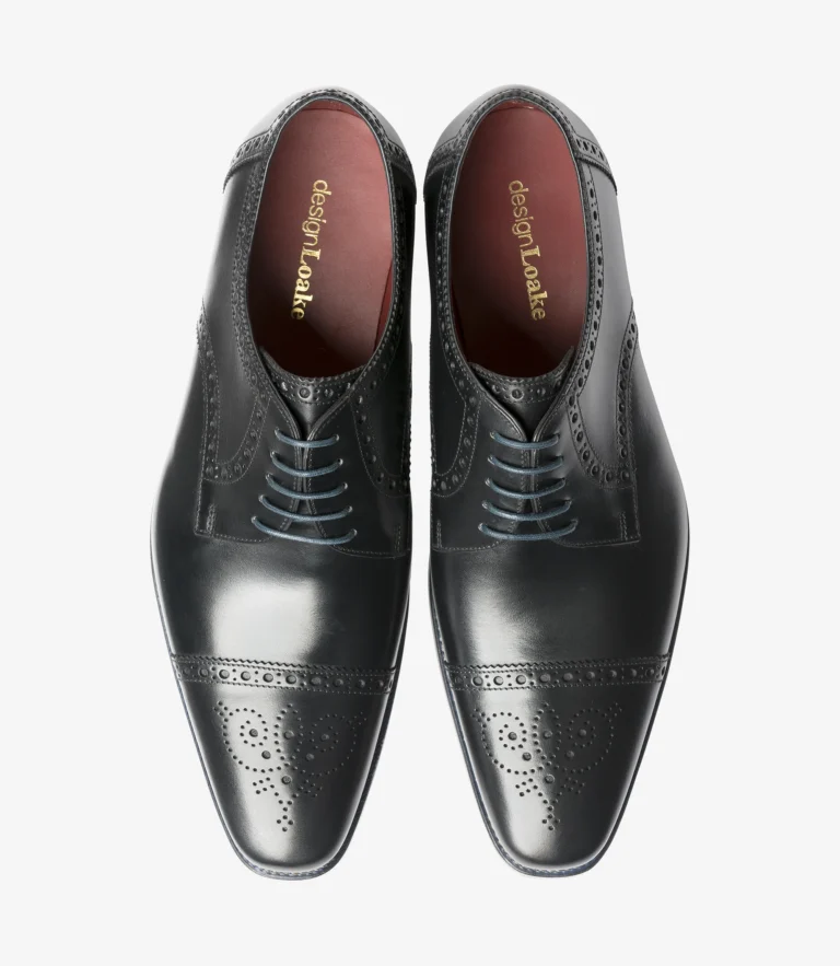 Loake Foley Black Calf Leather