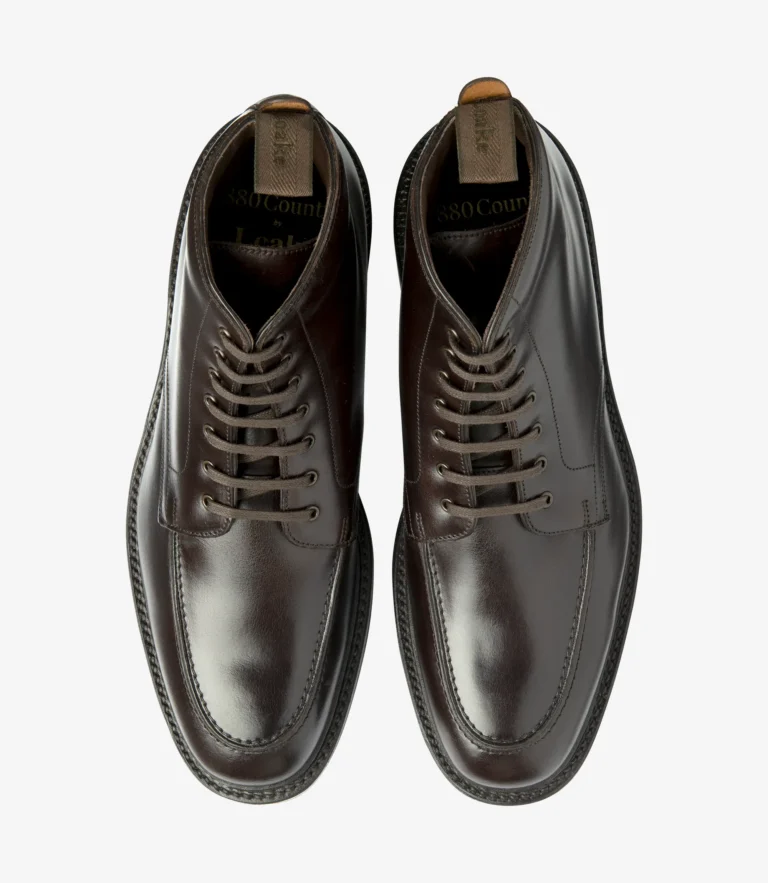Loake Gisbourne Dark Brown Waxy Leather