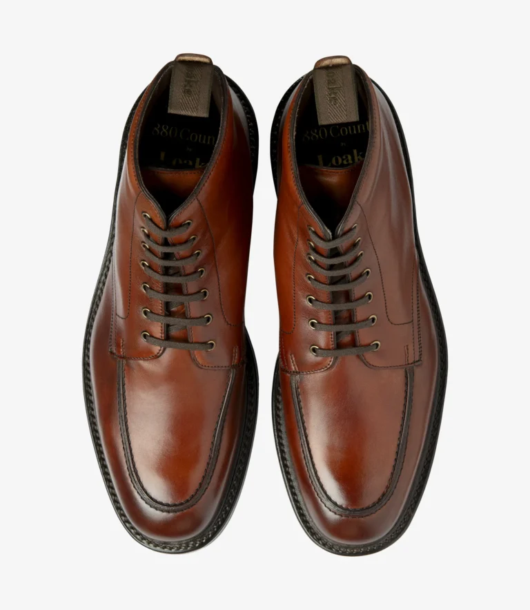 Loake Gisbourne Seared Mahogany Calf Leather