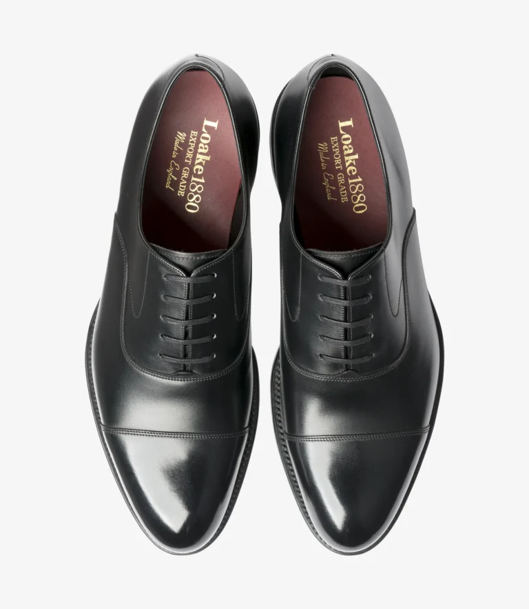 Loake Hanover Onyx Black Calf Leather