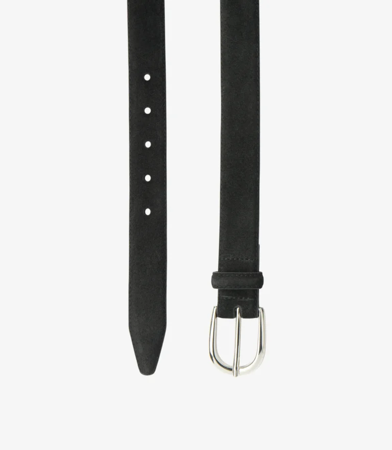 loake Harry Belt Black Suede