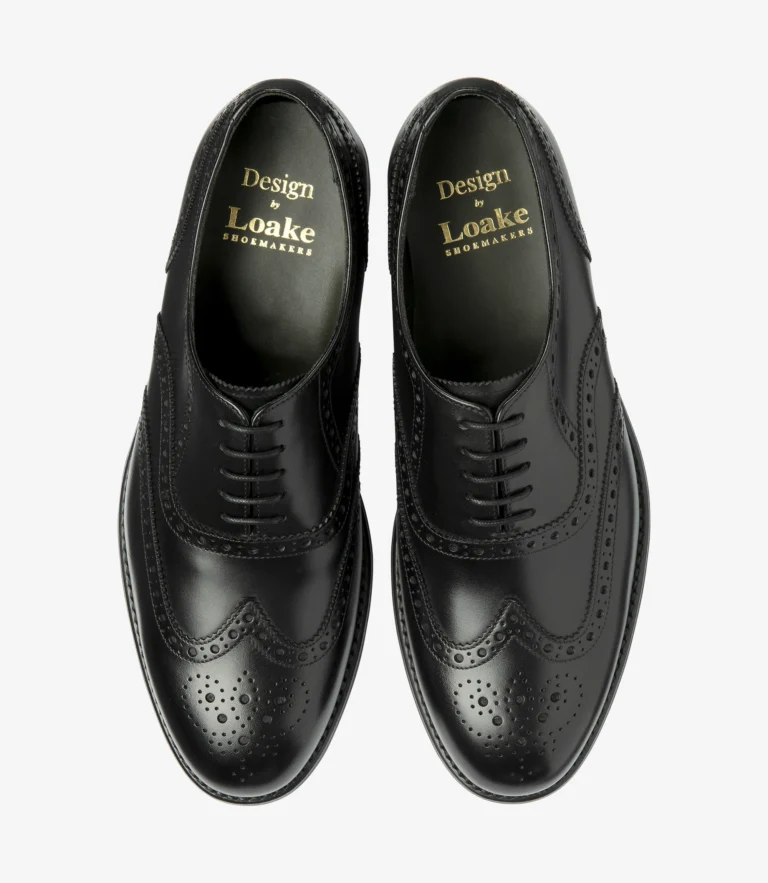 Loake Hepworth Black Calf Leather