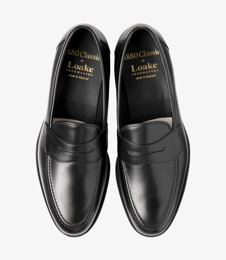 Loake Hornbeam Carbon Black Calf Leather