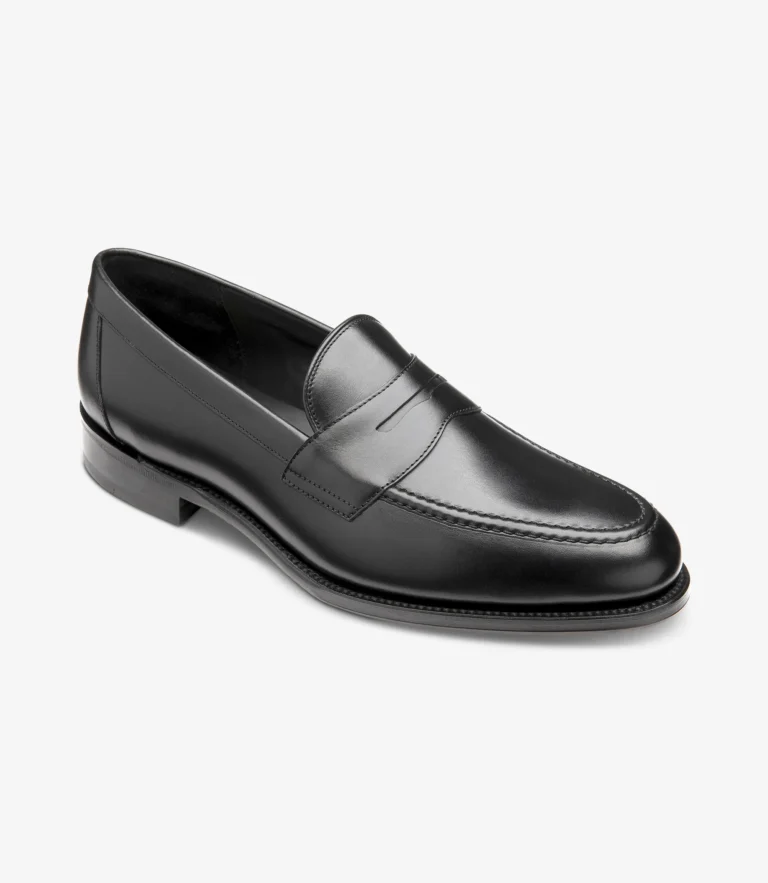 Loake Hornbeam Carbon Black Calf Leather