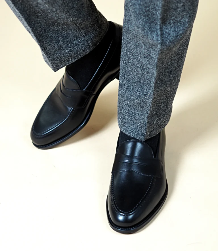 Loake Hornbeam Carbon Black Calf Leather