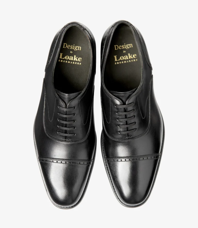 Loake Hughes Black Calf Leather
