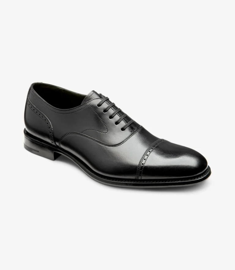 Loake Hughes Black Calf Leather