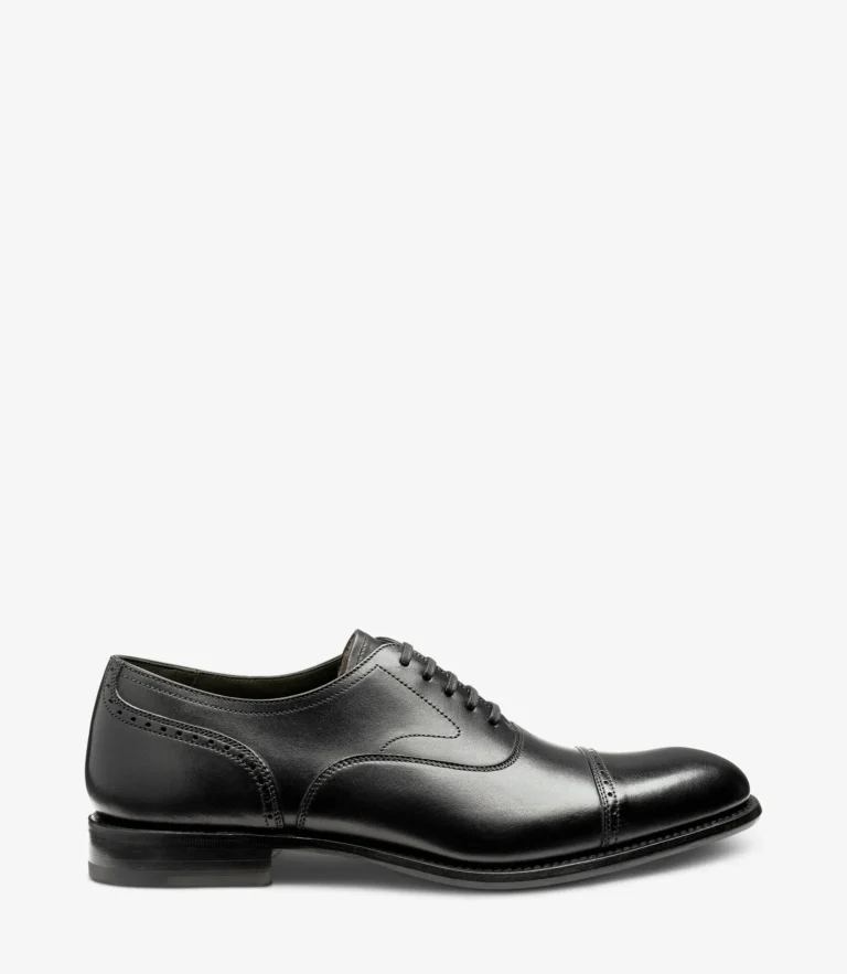 loake Hughes Black Calf Leather