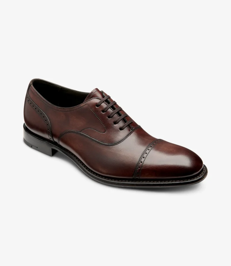 Loake Hughes Burgundy Calf Leather