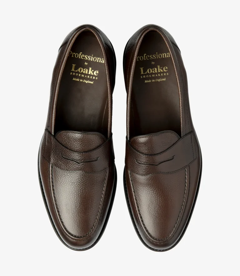 Loake Imperial Dark Brown Grain Calf Leather