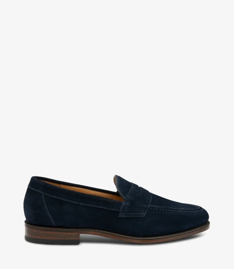 loake Imperial Navy Suede
