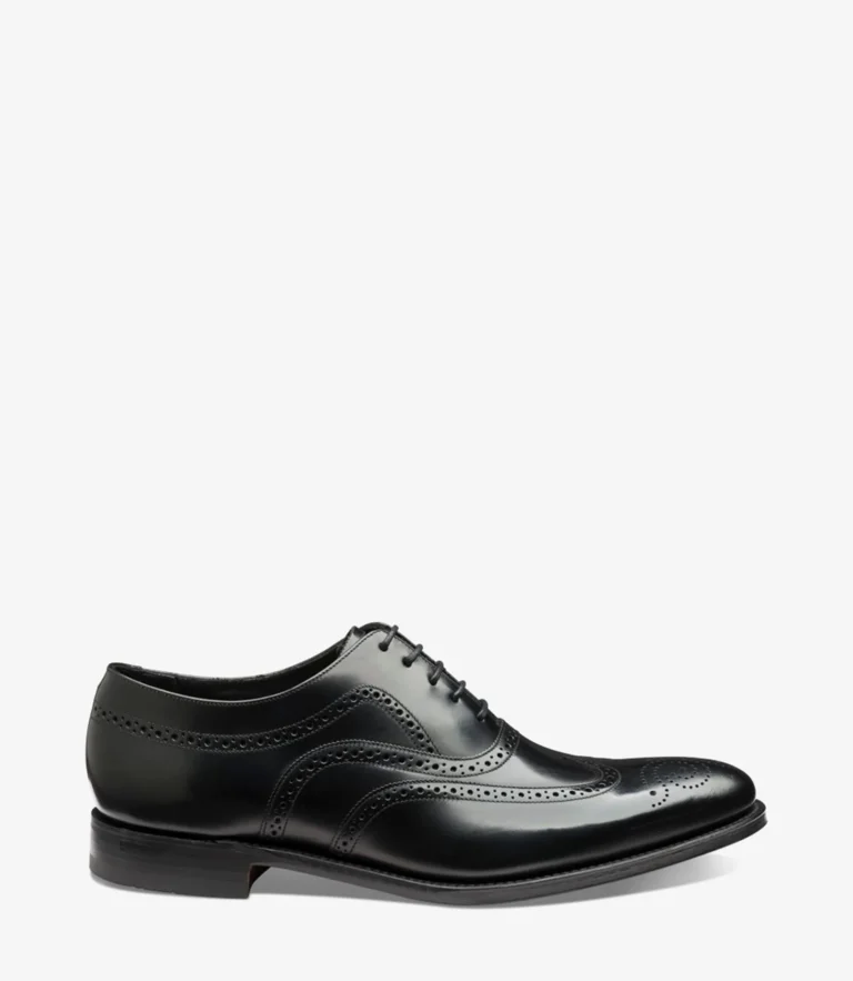 loake Jones Black Calf Leather