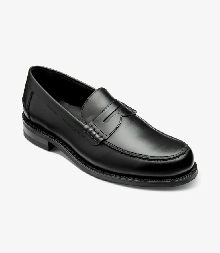 Loake Kingscliffe Black Calf Leather