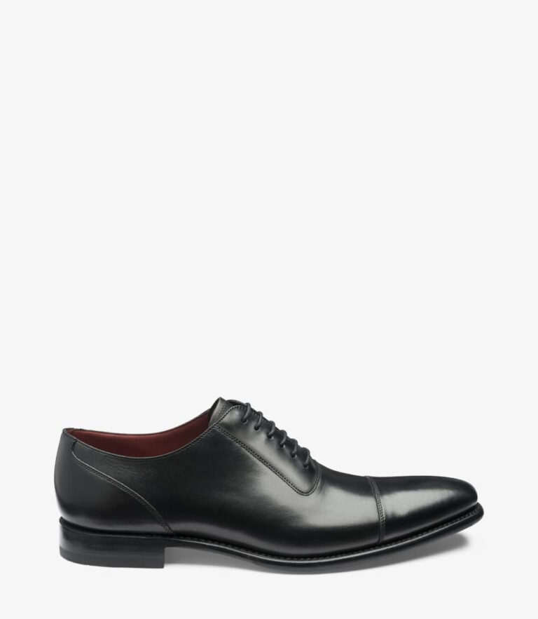 loake Larch Black Calf Leather