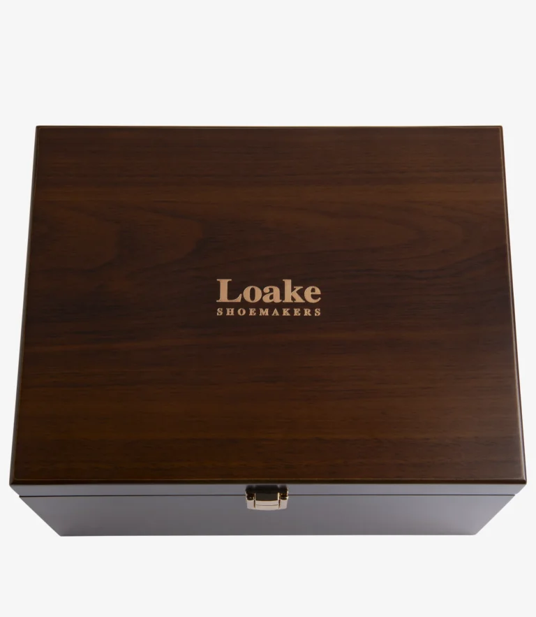 Loake Large Valet Box Dark Brown Wood