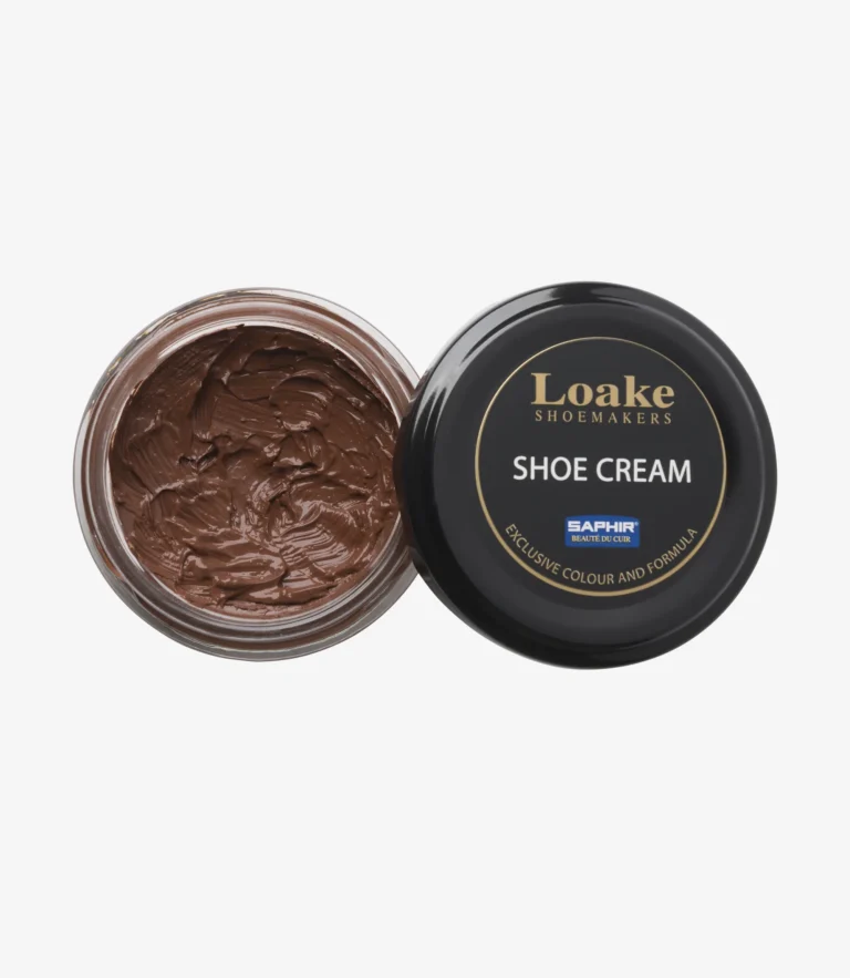 loake Leather Cream Brown