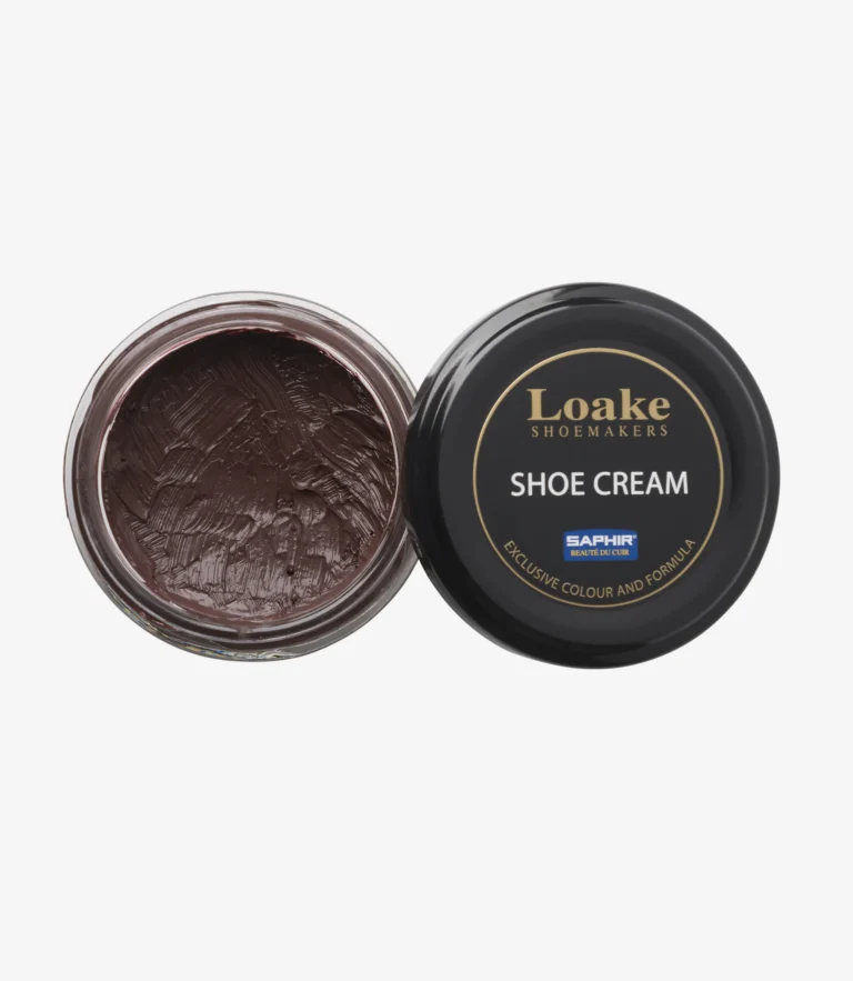 loake Leather Cream Dark Brown