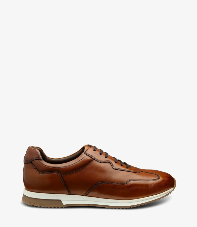 loake Linford Chestnut Brown Calf Leather