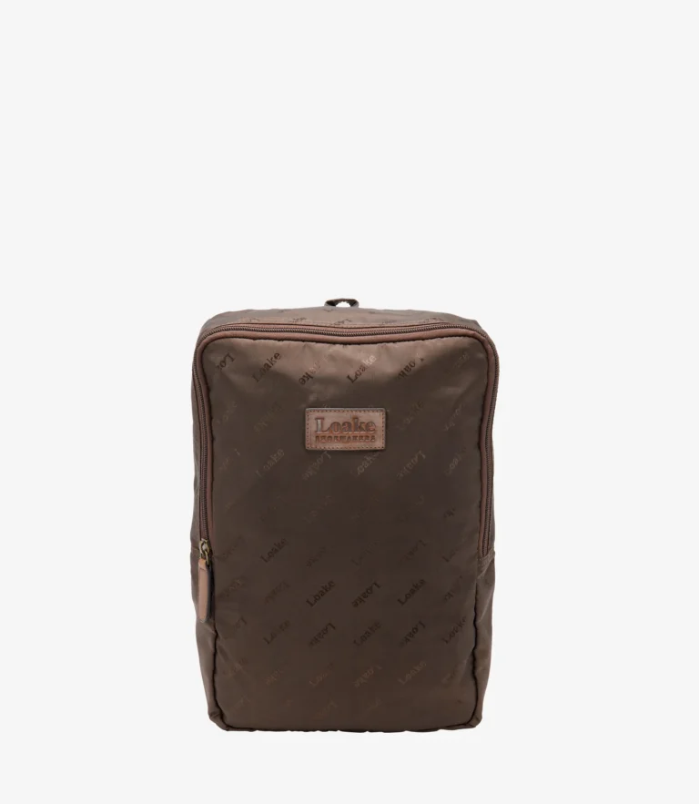 loake Logo Shoe Bag Brown