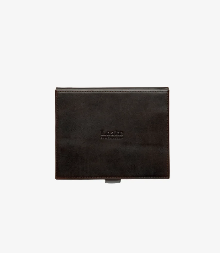 Loake Luxury Valet Box Dark Brown Calf Leather