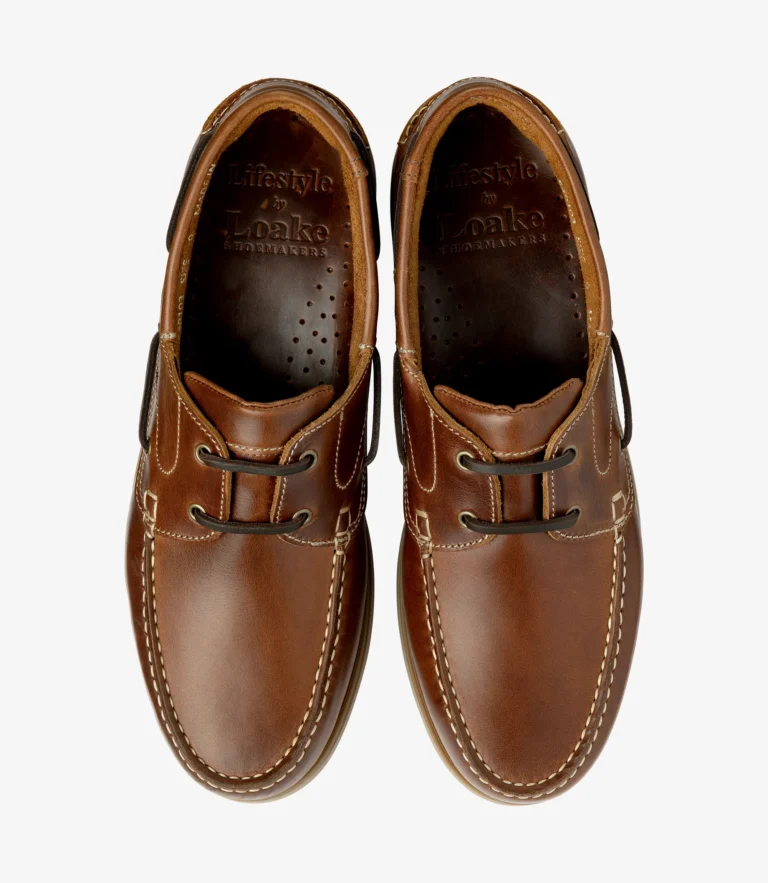 Loake Lymington Brown Waxy Leather