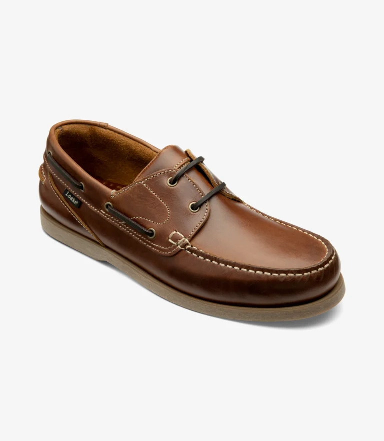 Loake Lymington Brown Waxy Leather
