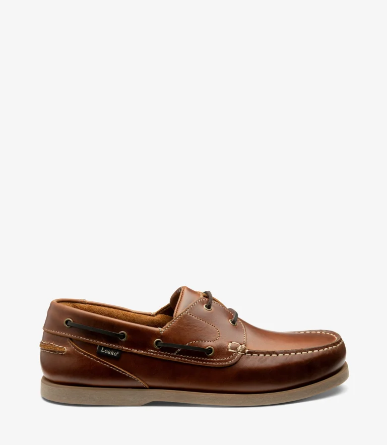 loake Lymington Brown Waxy Leather