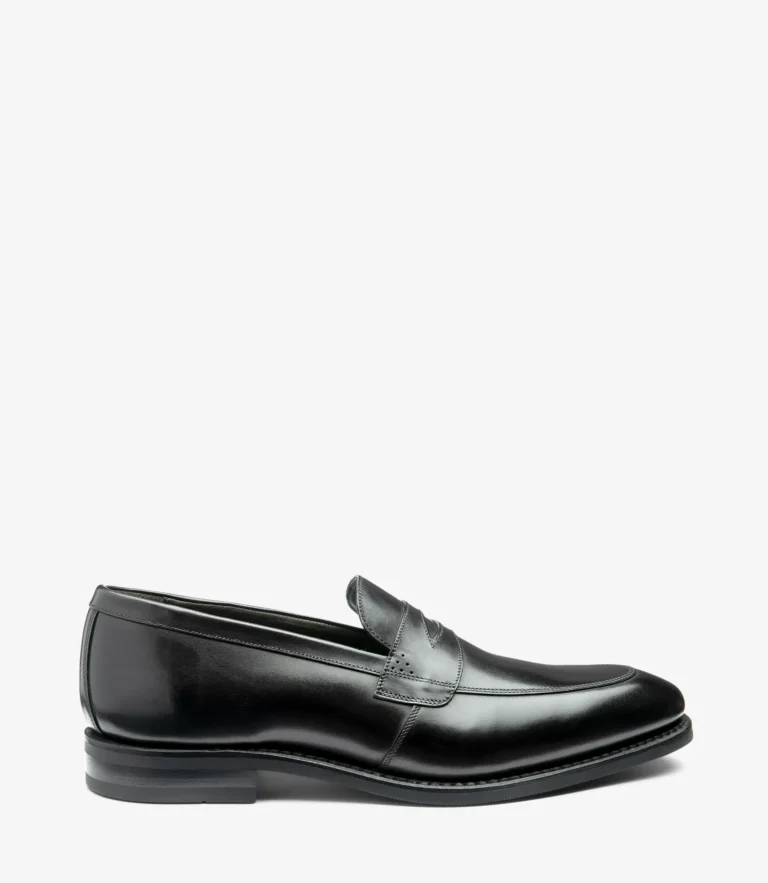 loake Lynch Black Calf Leather
