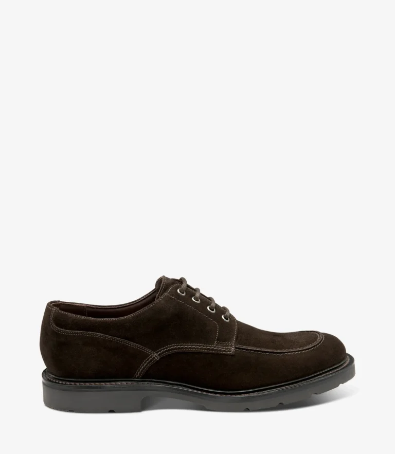 loake Mowbury Dark Brown Suede