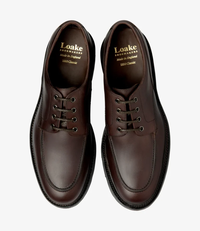 Loake Mowbury Dark Brown Waxy Leather