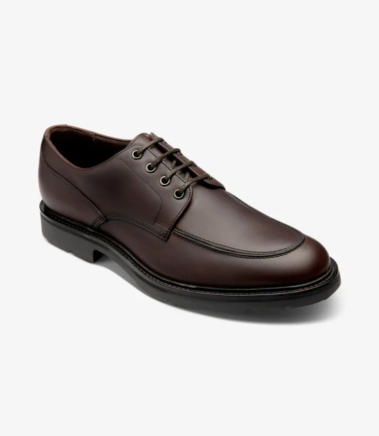 Loake Mowbury Dark Brown Waxy Leather