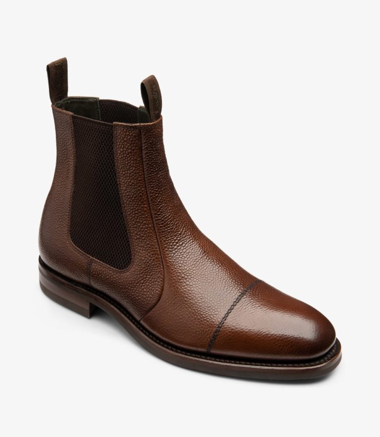 Loake Newbury Dark Brown Grain Calf Leather