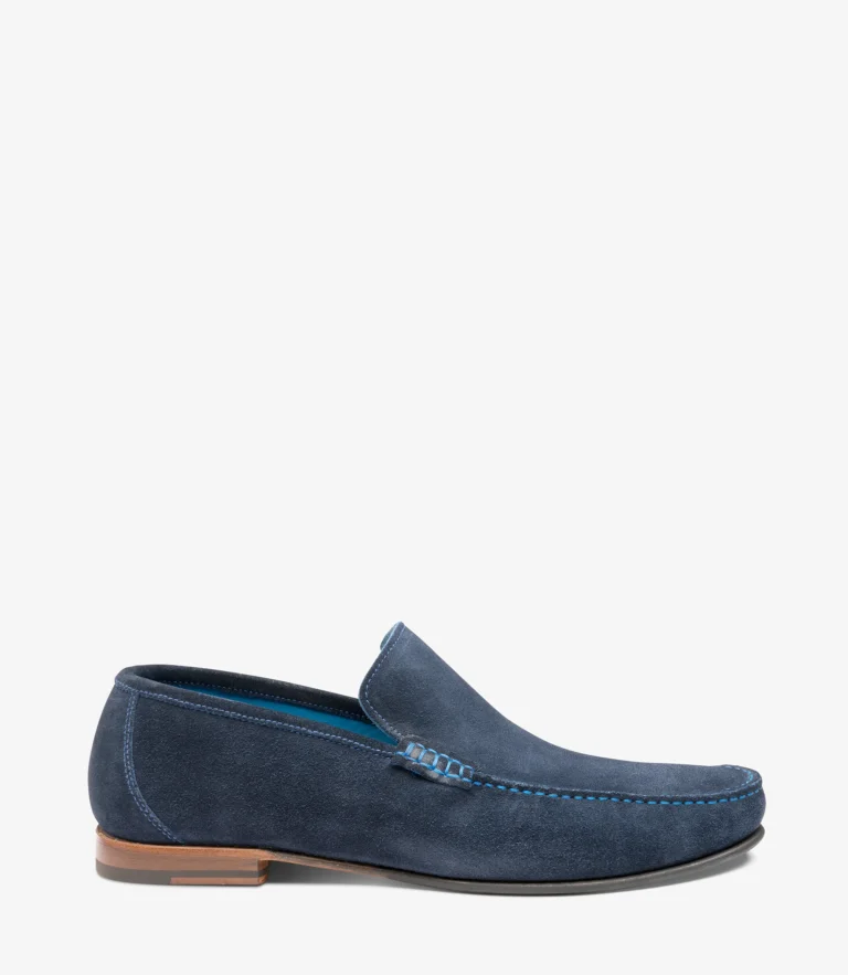 loake Nicholson Navy Suede
