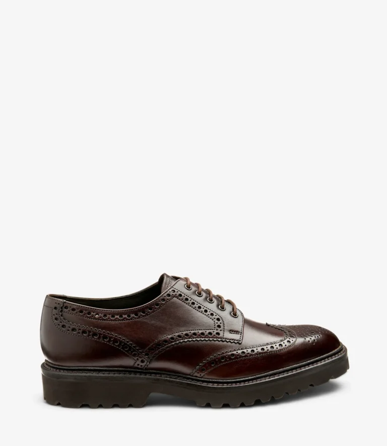 loake Perseus Dark Brown Calf Leather