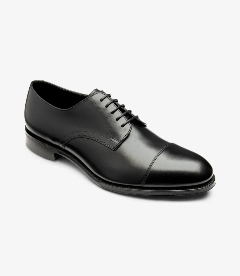 Loake Petergate Carbon Black Calf Leather