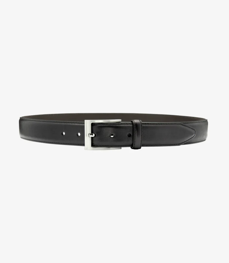 Loake Philip Belt Black Calf Leather