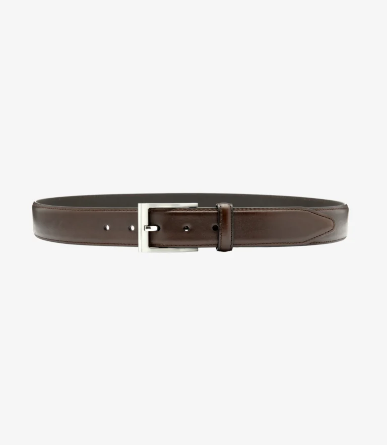 Loake Philip Belt Dark Brown Calf Leather