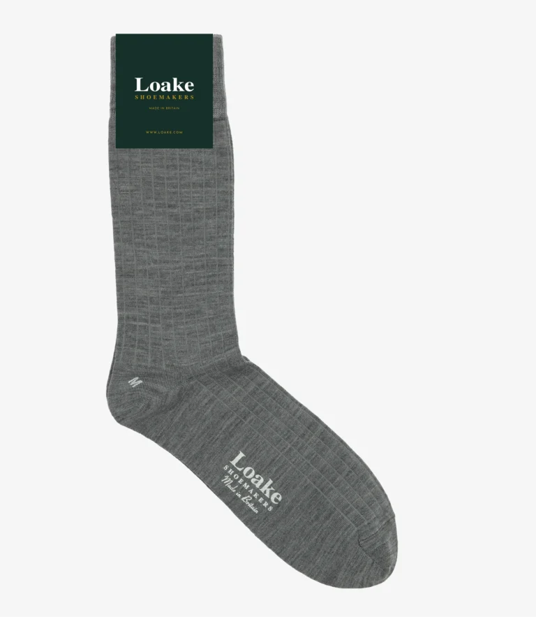 loake Rib Socks Grey