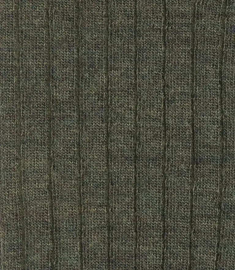 Loake Rib Socks Olive