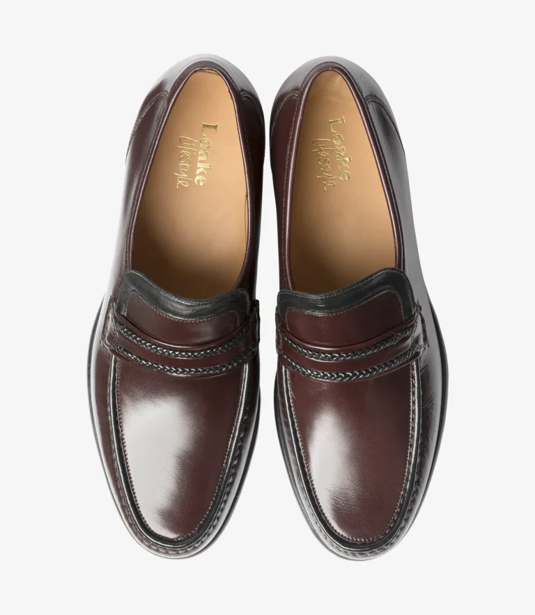 Loake Rome Burgundy Nappa Leather