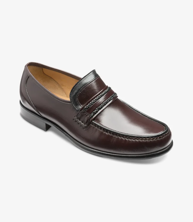 Loake Rome Burgundy Nappa Leather