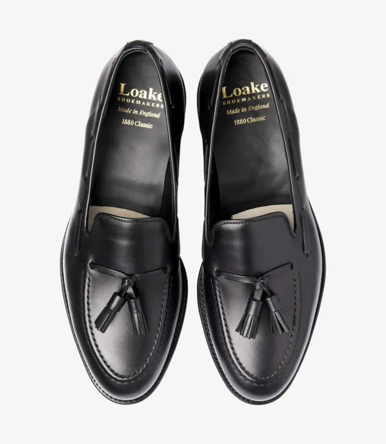 Loake Russell Black Calf Leather