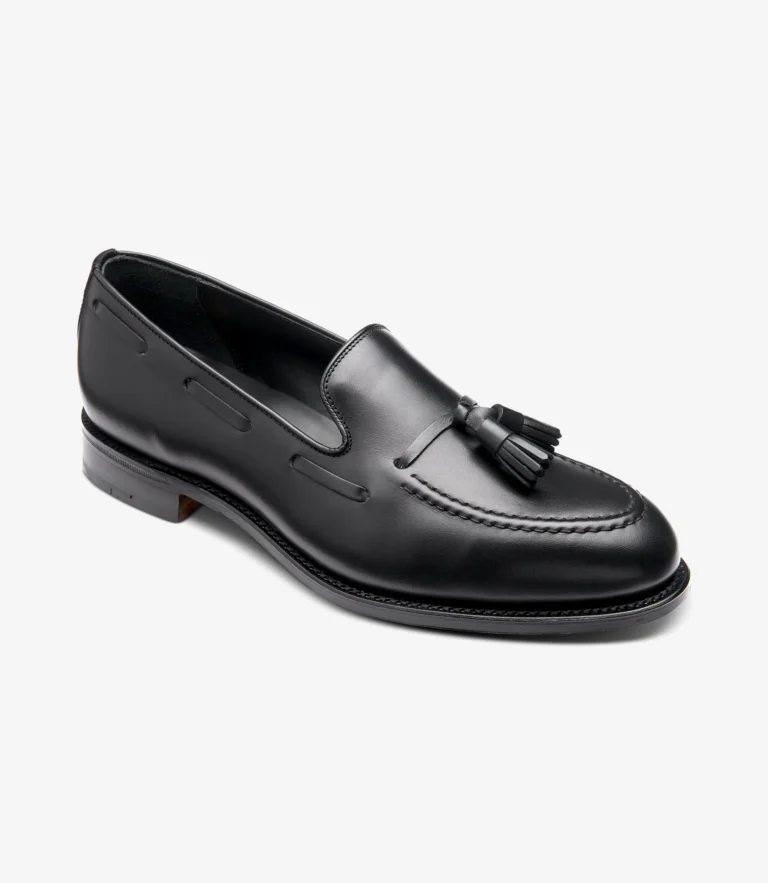 Loake Russell Black Calf Leather