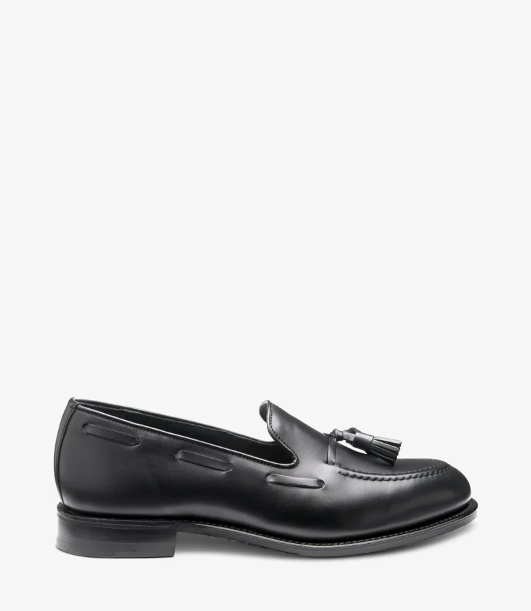 loake Russell Black Calf Leather